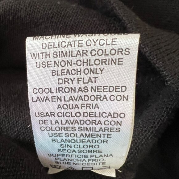 Nina Leonard Womens Plus 2 Piece Poncho Sweater Dress Black Red size 1X - Picture 15 of 16